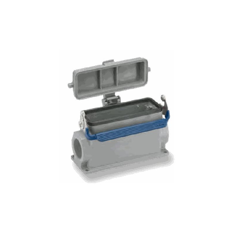 Embase en saillie 24B, Aluminium moulé sous pression, IP65, Sortie horizontale, PG29